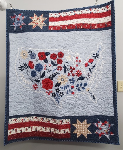 [35467] Sweet Land of Liberty finished quilt 44 x 54 (35467)