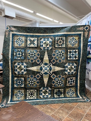 [36150] Stormy Sea Finished Quilt 106" x 106" (36150)