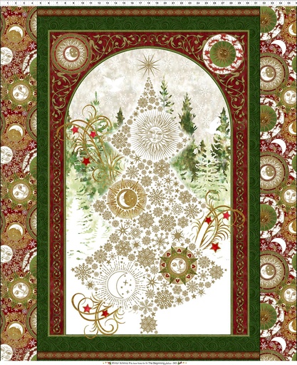 [36243] Winter Solstice II panel #100 1WS-1M W/GOLD METALLIC (36243)