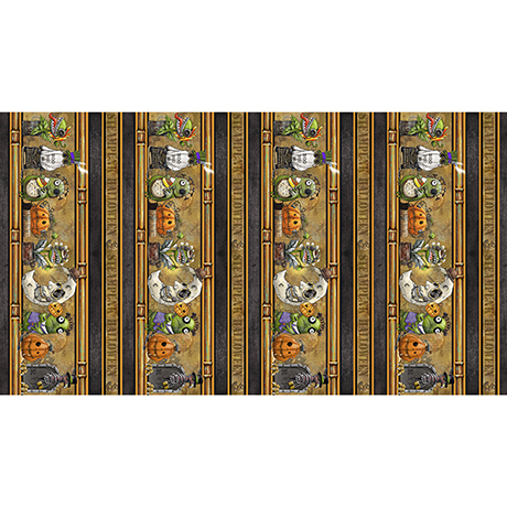 [36287] Steampunk Halloween 3 Border (36287)