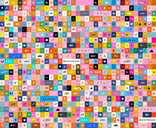 [36330] Selvedge Magic Icons Multi RS5181 11 Ruby Star (36330)