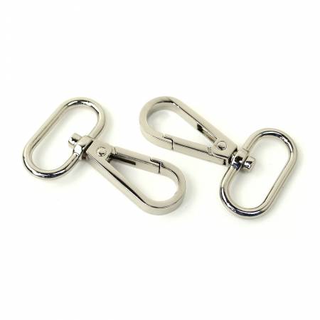 [36434] Sallie Tomato Two Swivel Hooks 1" Nickel (36434)