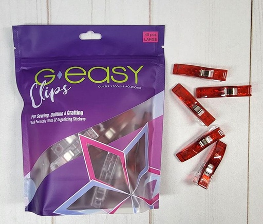 [36513] GEasy Organizing Clips Lg Red GE 0024  (36513)
