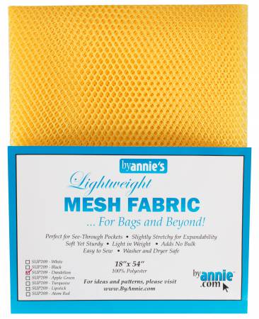 [36610] ByAnnie Lightweight Mesh Fabric Dandelion 18x54in (36610)