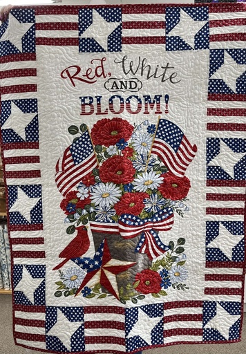 [36647] Happy 4th Finished Quilt 36" x 48" (36647)