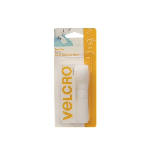 [36769] VELCRO (R) Brand Sew On 30 in x 3/4in tape- White (36769)