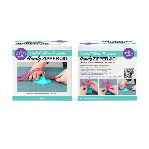 [36789] Zipper Jig - Limited Edition Turquoise -The Gypsy Quilter (36789)