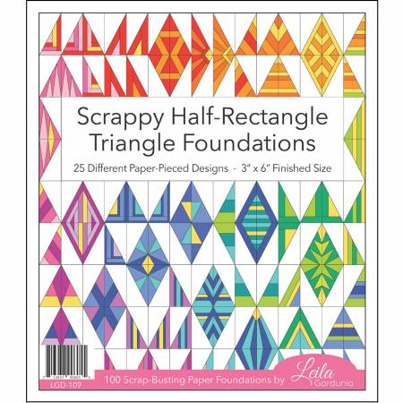 [36861] Scrappy Half-Rectangle Triangle Foundation Pad by Leila Gardunia Design (36861)