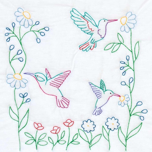 [36952] Jack Dempsey Hummingbirds 18" Quilt Blocks 6-pk #732-968 (36952)