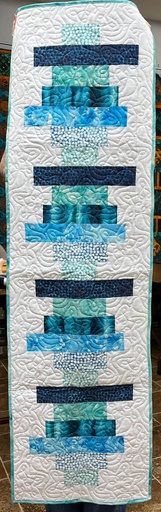 [36973] Frosted Window Table Runner Finished Quilt 16 x 54 (36973)