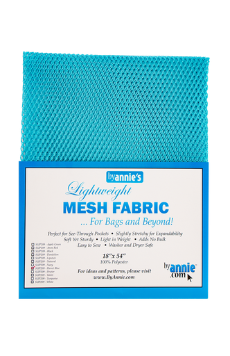 [37006] ByAnnie Lightweight Mesh Fabric Parrot Blue 18x54in (37006)