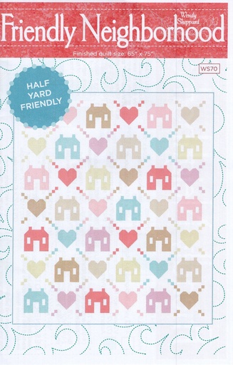 [37017] Friendly Neighborhood Quilt Pattern by Wendy Sheppard of Ivory Spring (37017)
