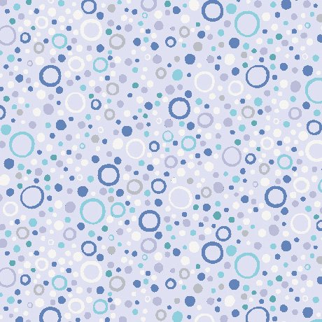 [37024] QT Fabrics Little Squirt Flannel Bubbles Lilac (37024)