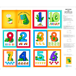 [37028] DEXTER THE DINOSAUR NUMBERS BOOK PANEL (37028)