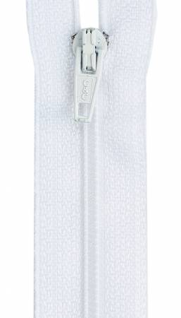 [37040] All-Purpose Polyester Coil Zipper 12in White (37040)