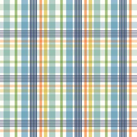 [37145] Love You to the Moon Flannel Plaid Blue F18271 (37145)
