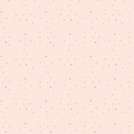 [37147] Love You to the Moon Flannel Stars Blush F18276 (37147)