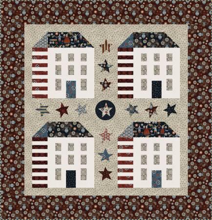[32232] Bright Stars Folk Art America Quilt Kit 54x56 (32232)