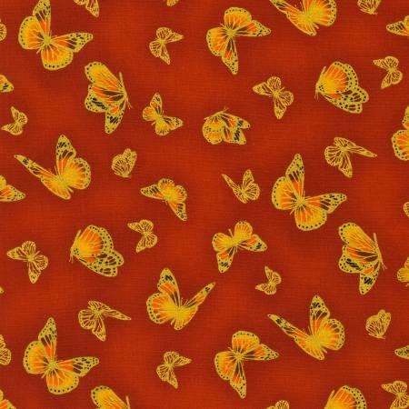 [30648] Butterflies Terracotta w/Metallic (30648)