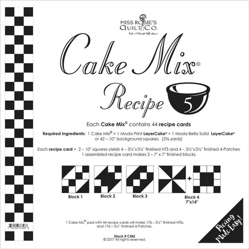 [26939] Cake Mix Recipe 5 44ct