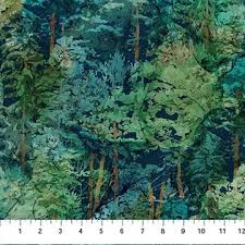 [32964] Cedarcrest Falls Dark Trees Dark Teal Multi (32964)