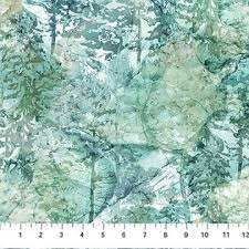 [32958] Cedarcrest Falls Light Trees Light Teal (32958)