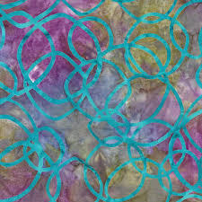 [34154] 322305817 / Woodblock Rings-Multi Red Blue Dusty (34154)