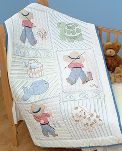 [01789] Jack Dempsey Little Boys crib top  #4060-16 40"x60" (01789)