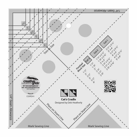 [31620] Creative Grids Cat&#039;s Cradle Tool Quilt Ruler