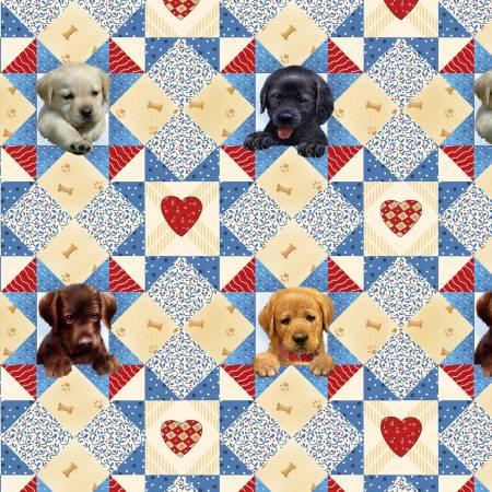 [27346] Cyan Puppies Start Quilt (27436)
