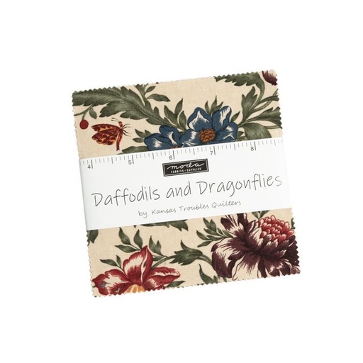 [31255] Daffodils Dragonflies Charm 9700PP