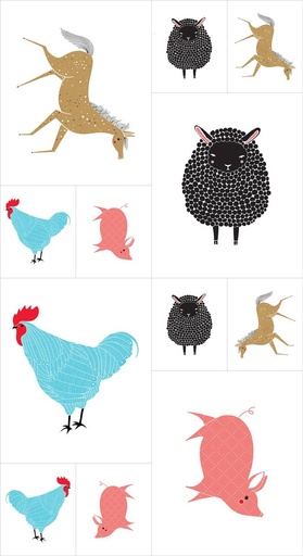 [25560] Farm Charm Panel Multi #148