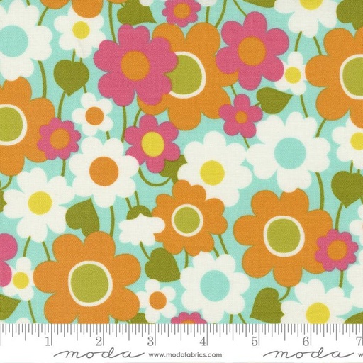 [31941] Flower Power Aqua 33712 17 Moda #1 (31941)