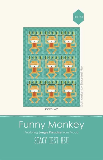 [29338] Funny Monkey Quilt Kit 45.5" x 63"