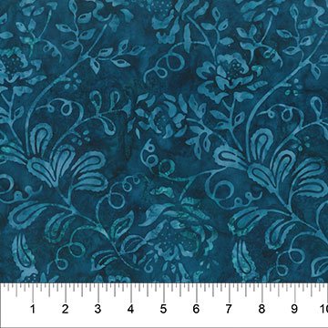 [34061] Garden Spirit - Batik dark teal (34061)