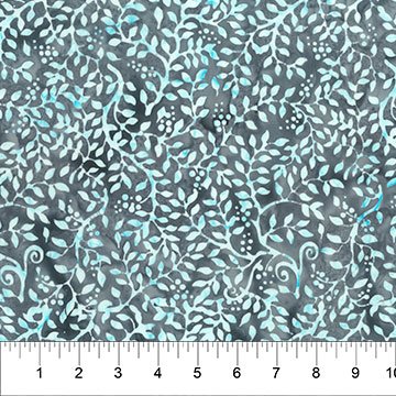 [34080] Garden Spirit - Batik Leafy Vine Smoke (34080)