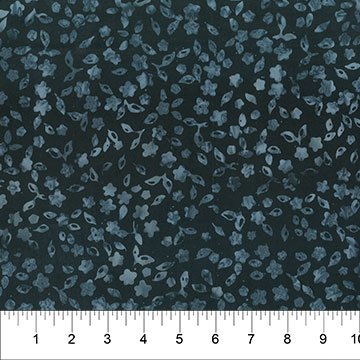[34065] Garden Spirit - Batik Tossed Floral Soot (34065)