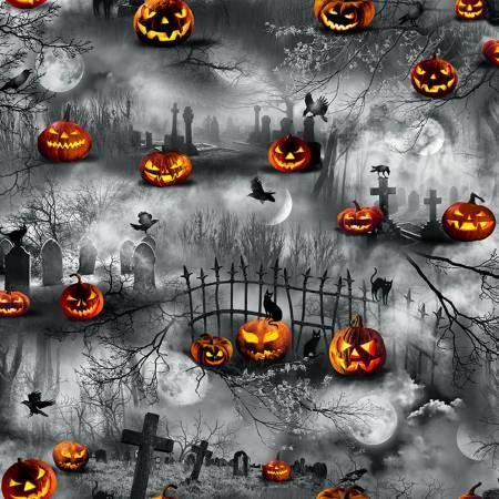 [32173] Grey Graveyard Pumpkin Garden (32173)