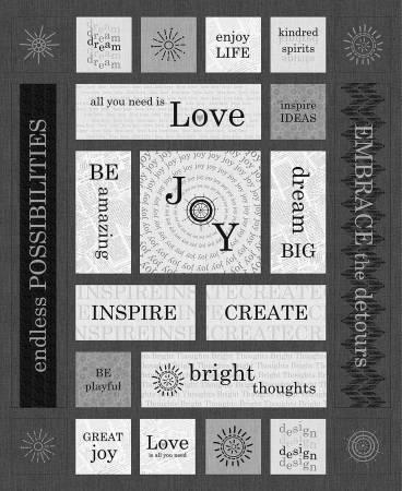 [31480] Grey Love Joy Inspire Panel 36X42 #39